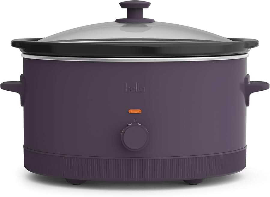 6 Quart Manual Slow Cooker with Nonstick Pot
