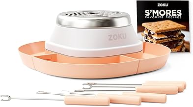 Tabletop S'mores Maker with Reusable Sticks and Recipe Book