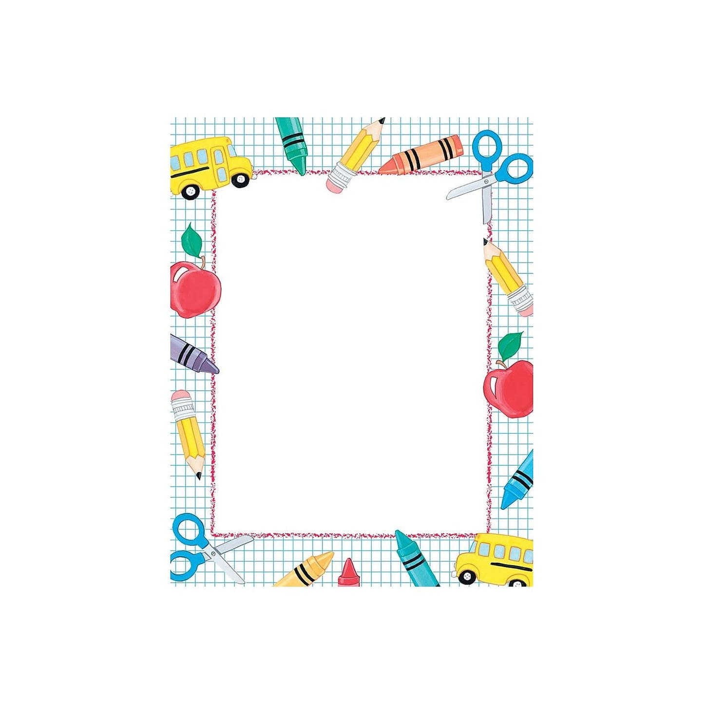 School Letterhead Paper, 80 Sheets, 8.5x11
