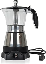 Modern 6-Cup Electric Moka Pot Coffee Maker