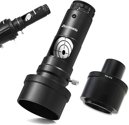 Lens and telescope adapter bundle with laser collimator