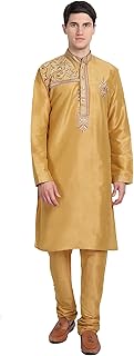 Men's Art Silk Kurta Pajama Set for Ethnic Wear