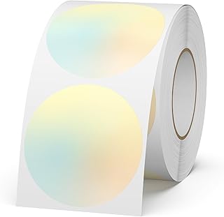 Yellow Gradient 2-Inch Waterproof Round Labels, 500 Pack