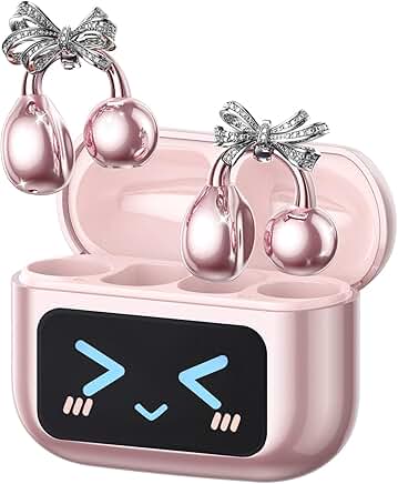 Stylish Open Ear Clip-On Earbuds with Butterfly Earring