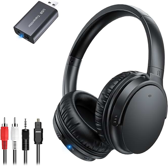 Wireless TV Headphones for Seniors with Long Battery Life
