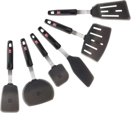 Silicone Spurtle Cooking Utensil Set for Stir Fry and Spreading