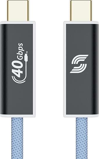 High-Speed USB4 Optical Cable, 6ft, 40Gbps, 240W Charging