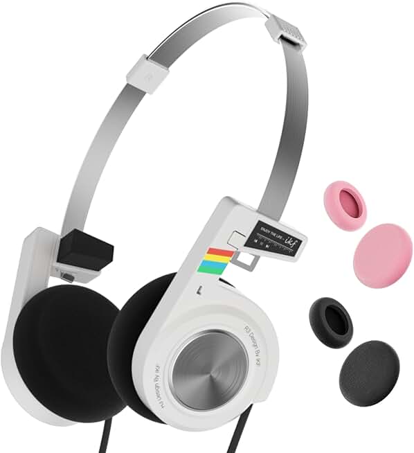 Retro Bluetooth Headphones with 60-Hour Playtime