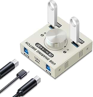 8K HDMI Splitter 1 In 2 Out, 4K 120Hz, USB 3.0 Switch