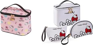 Large Waterproof Travel Makeup and Toiletry Bag Set
