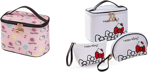 Large Waterproof Travel Makeup and Toiletry Bag Set