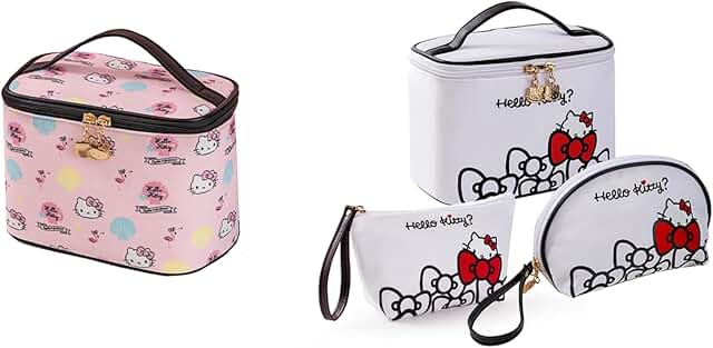 Large Waterproof Travel Makeup and Toiletry Bag Set