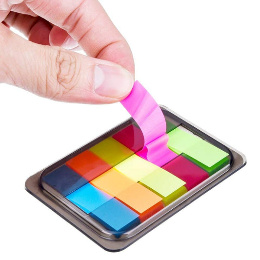 Neon Index Tabs Flags Sticky Notes, 300 Pieces