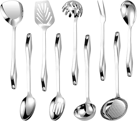 9-Piece Stainless Steel Kitchen Utensil Set