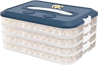 Stackable 4-Layer Food Storage Container with Lid