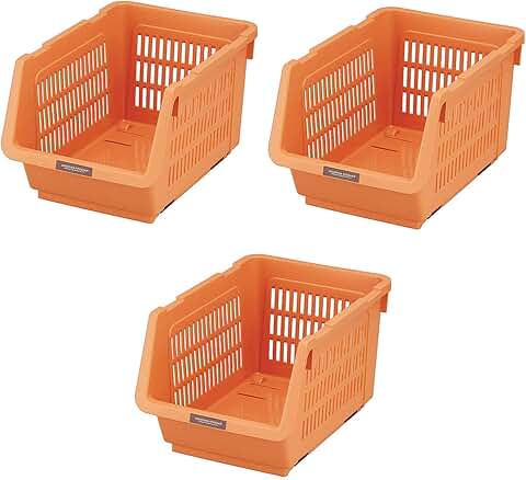 Set of 3 Japanese Stackable Kitchen Storage Bins
