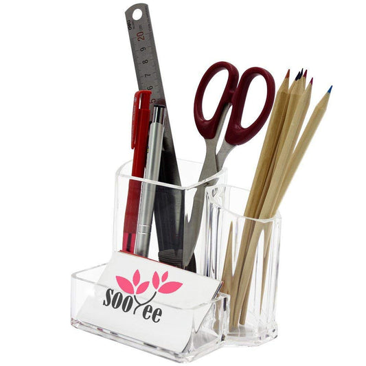 Acrylic Desk Organizer with 3 Compartments