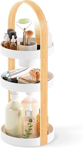 White Bellwood Cosmetic Organizer, 50.2x19.5x19.3cm
