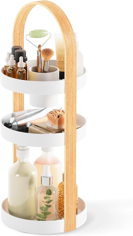 White Bellwood Cosmetic Organizer, 50.2x19.5x19.3cm