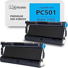2 Pack PC501 Ribbon for Brother Fax Printers
