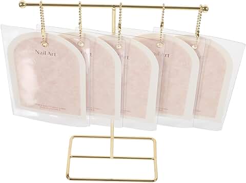 Salon Nail Art Display Cards with T-Shape Stand