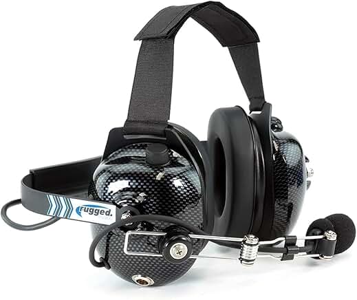 Rugged Behind-the-Head Headset with Noise Reduction