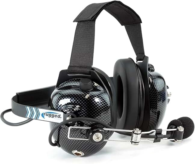Rugged Behind-the-Head Headset with Noise Reduction