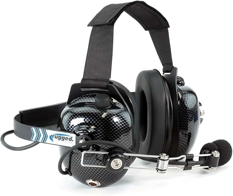 Rugged Behind-the-Head Headset with Noise Reduction