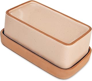 Ceramic Two-in-One Butter Dish with Lid