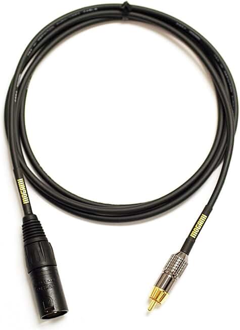 20-Foot Unbalanced RCA to XLR Male Audio Cable