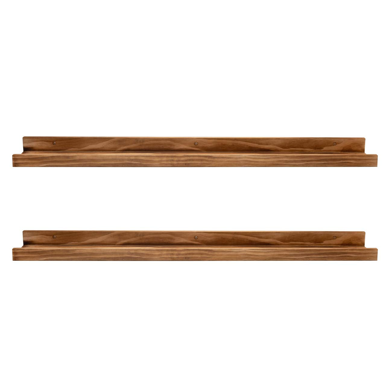 Rustic Wood Floating Shelves for Nursery Books Long Wall Bookshelf Photo Picture Ledge Shelf with Lip Wall Shelf for Kids Bedroom Bathroom Living Room Office Frames 36 Inches Set of 2