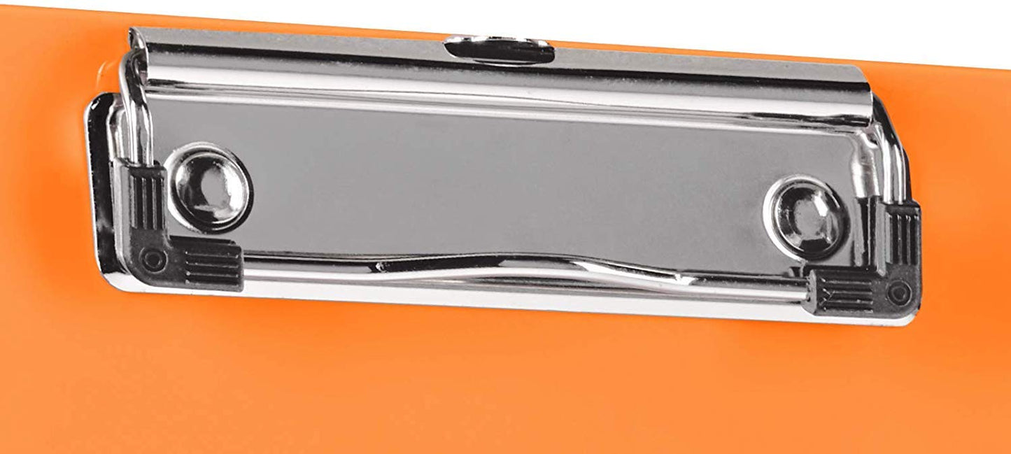 Orange A5 Plastic Clipboard Set of 6