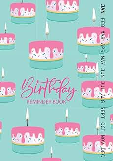 Birthday and Anniversary Record Book with Monthly Index