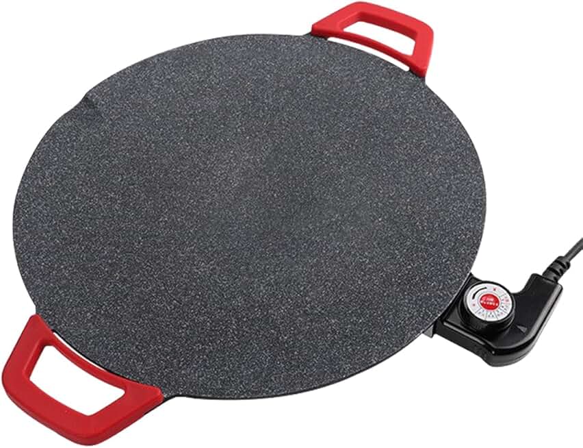 Smokeless Electric Griddle with Handles and Temperature Control