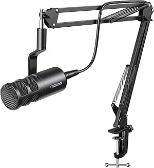 Dynamic XLR Microphone for Recording and Streaming