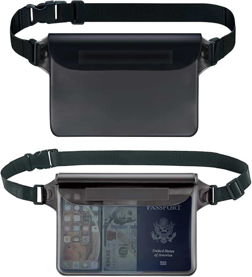 Waterproof Fanny Pack for Phone, Passport, Wallet