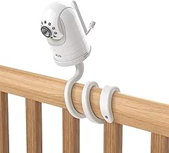 Flexible mount for infant monitor, 720p, white