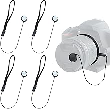 5 Pcs Camera Lens Cap Keeper Elastic Leash