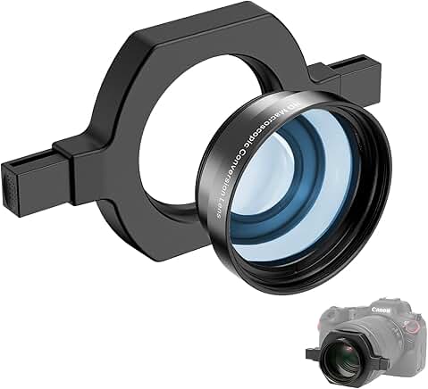 Macro lens with universal snap-on mount and cleaning kit