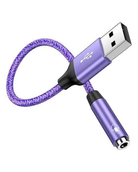 USB to 3.5mm stereo audio adapter