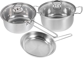 Stainless Steel Cookware Set with Smooth Surface for Easy Cleaning