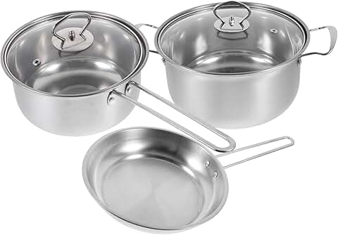 Stainless Steel Cookware Set with Smooth Surface for Easy Cleaning