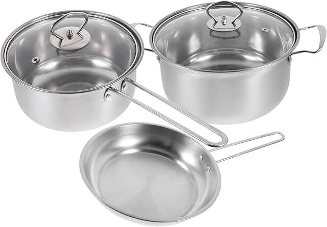Stainless Steel Cookware Set with Smooth Surface for Easy Cleaning
