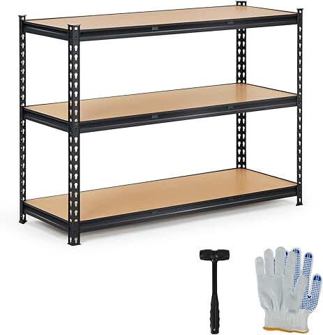 Heavy Duty 3-Tier Garage Shelving, 36x24x36in