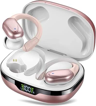 Wireless Pink and Black Earbuds