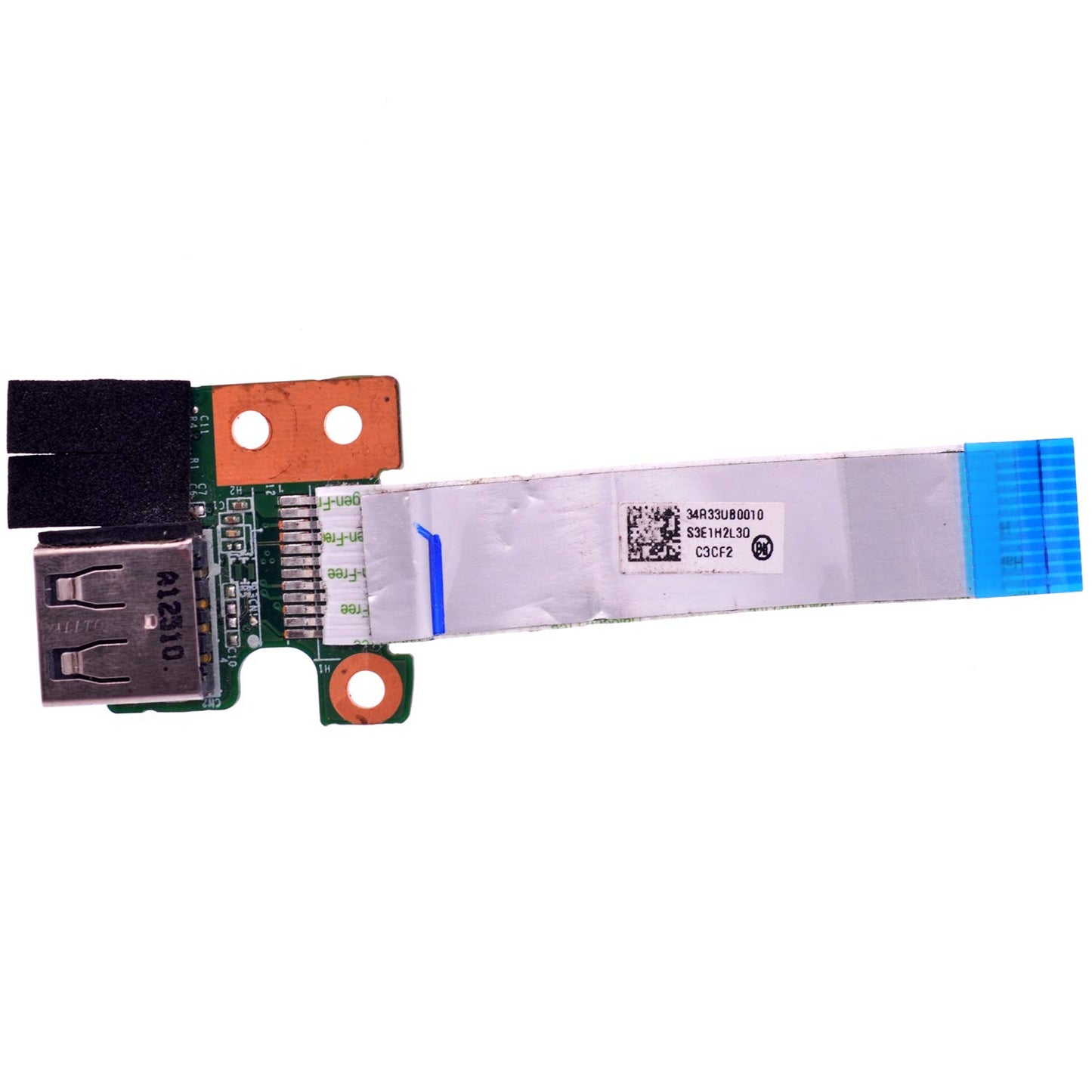 USB port board with cable replacement for laptop