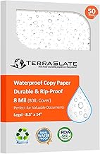 Waterproof Laser Printer Paper, 8.5x14, 50 Sheets