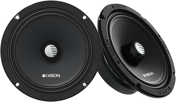 Pair of 6.5-inch Slim Mid-Range Bullet Loudspeakers, 800W Max