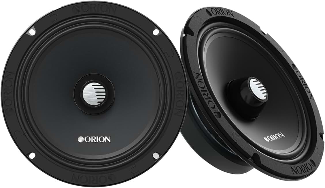 Pair of 6.5-inch Slim Mid-Range Bullet Loudspeakers, 800W Max