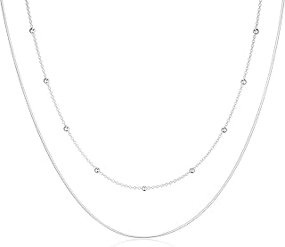 Dainty Gold Herringbone Necklace for Women